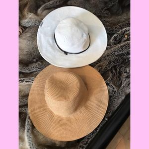 GUC lot of 2 women’s sun hats with wide brims